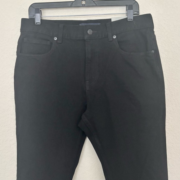 Everlane Uniform Black Slim Jeans Mens 34x32 High-Rise Stretch Tapered Fit - Picture 2 of 11